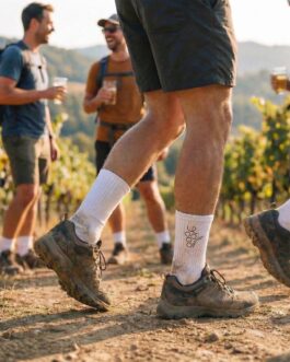 Tennissocken ‚Weinstrassen-Original‘ – bequeme Bio-Socken aus der Pfalz