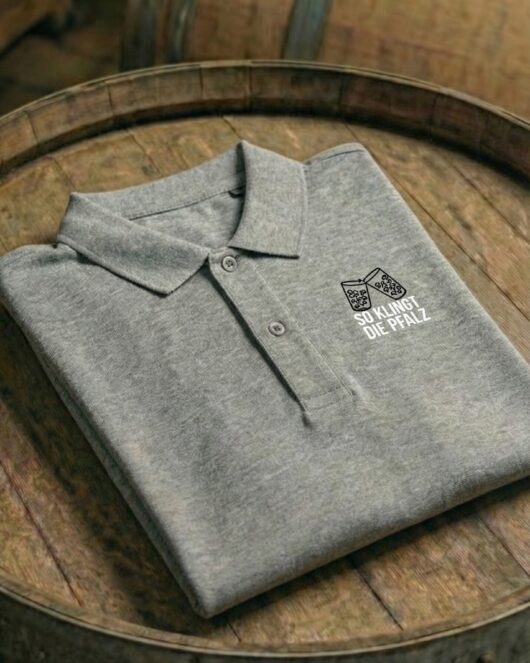 Polo-Shirt 'Pälzer Dubbegläser' – nachhaltiges Poloshirt aus Bio-Piqué