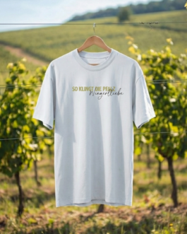 Deluxe Heavyweight T-Shirt 'Wingertliebe' – nachhaltiges Oversize Bio-Shirt