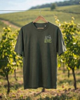 Deluxe Heavyweight T-Shirt 'Pälzer Dubbegläser' – nachhaltiges Oversize Bio-Shirt