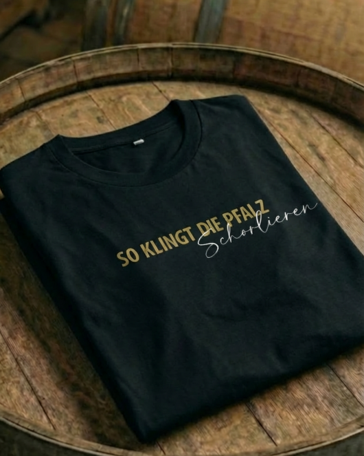 Premium T-Shirt ’schorlieren‘ – nachhaltiges Bio-Shirt für die Pfalz