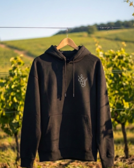 Hoodie ‚Weinstrassen-Original‘ – Relaxed Fit Pullover aus Bio-Baumwolle