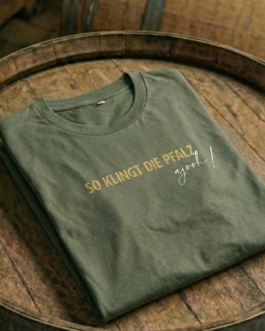 Premium T-Shirt 'ajooh!' – nachhaltiges Bio-Shirt für die Pfalz